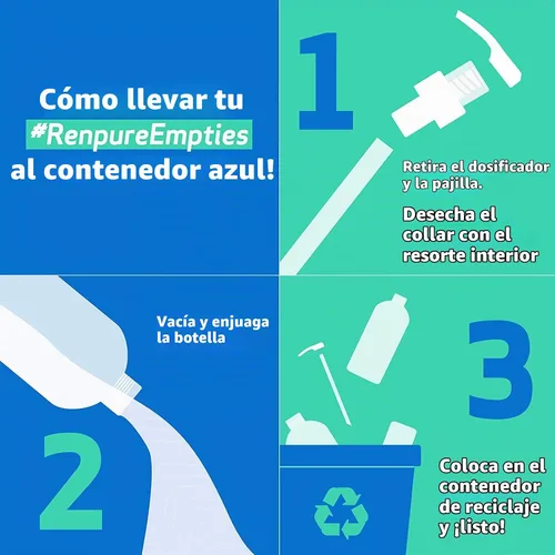 Vista 2 de Acondicionador Renpure con biotina y colágeno