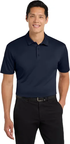 Vista 25 de Port Authority Polo unisex de seda Touch Performance Negro