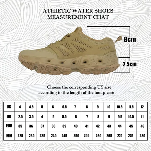 Vista 7 de HANAGAL Talla 4-12 - Zapatos acuáticos de secado rápido para mujeres y hombres, ligeros, atléticos, senderismo, agua, zapatos casuales para nadar