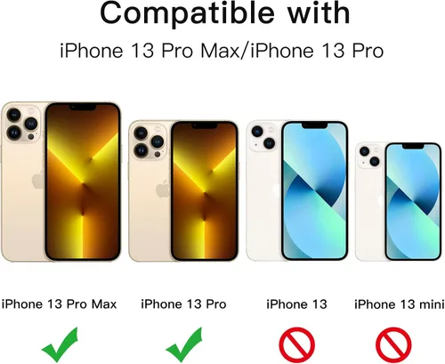 Vista 2 de JETech - Protector de lente de cámara para iPhone 13 Pro Max/13 Pro, dorado, 1 juego Vidrio templado 9H, cubierta de anillo individual de metal