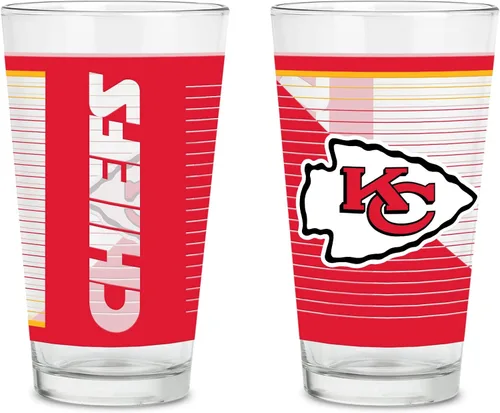 Vista 17 de Rico Industries NFL Football Main - Juego de 2 vasos clásicos de 16 onzas con logotipo impreso digitalmente, apto para lavavajillas NFL Football