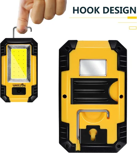 Vista 4 de WARSUN Y36 y ZJ889 luces de trabajo LED recargables magnético mecánico luz de trabajo portátil para acampar reparación de coches altos lúmenes