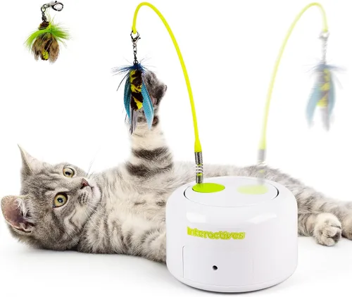 Vista 11 de ALL FOR PAWS 6-Pack Butterfly Refills for Interactive Cat Toy, Replacement Butterflies for Automatic Cat Spinner Toy, Durable Self-Play Butterfly