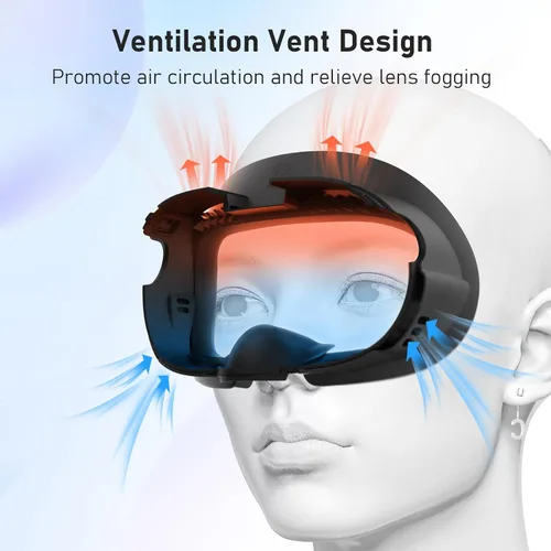 Vista 3 de OURVR Facial Interface and Controller Straps Compatible with MetaOculus Quest 3 Accessories