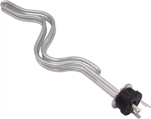 Vista 2 de DERNORD Calentador de agua de inmersión de acero inoxidable con elemento calefactor de ondulación de triple abrazadera de 240 V 5500 W con enchufe