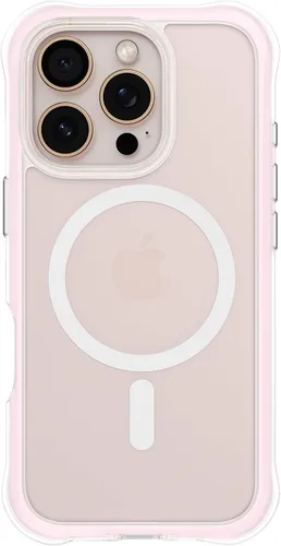 Vista 39 de ORNARTO Air Case para iPhone 16 Pro Max Transparente, Compatible con MagSafe, Funda de Protección contra Caídas de Grado Militar con Air-Pink Rosa