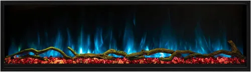 Vista 3 de Modern Flames Landscape Series Pro Slim - Chimenea eléctrica integrada (LPS-6814), 68 pulgadas