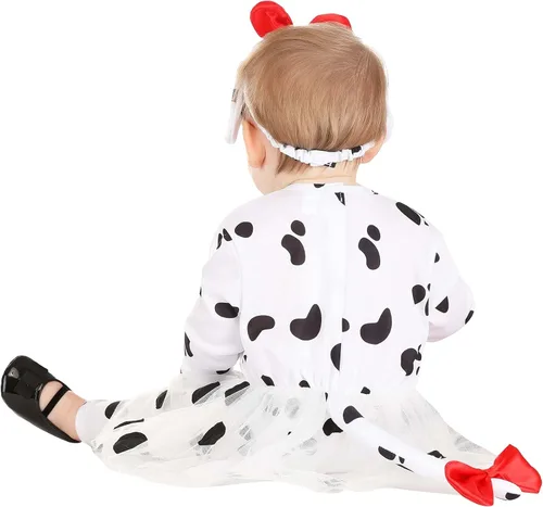 Vista 3 de Adorable disfraz dálmata infantil Blanco
