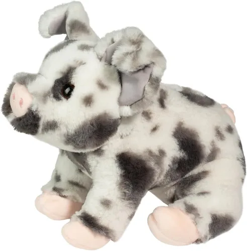 Vista 2 de Douglas Zoinkie - Peluche de cerdo manchado suave