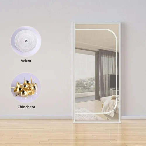 Vista 8 de Puerta mosquitera mejorada para mascotas, se adapta a puertas de 30 x 80 pulgadas, puerta de malla gruesa resistente a gatos para sala de estar