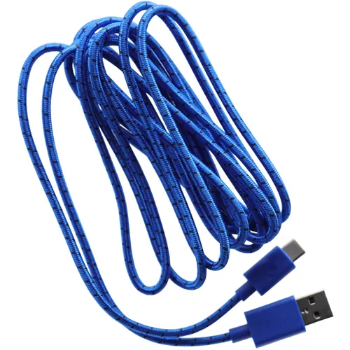 Vista 3 de Deal4GO 9FT Braided USB-C Charging Cable Charger Cord Replacement for Xbox Elite 2, Series X S, PS5, Switch Pro Controller - Blue