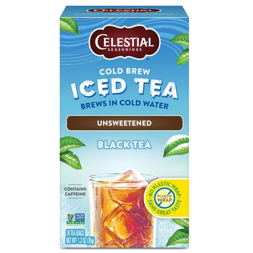Vista 15 de Celestial Seasonings Cold Brew Citrus Sunrise Iced Tea 18 bolsitas de té