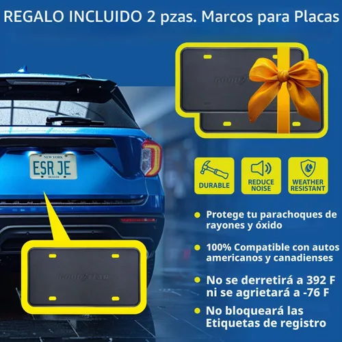 Vista 7 de Aletas antibarro Goodyear para Honda CR-V 2017-2022, par, termoplástico resistente, ajuste personalizado, fácil de instalar, durabilidad
