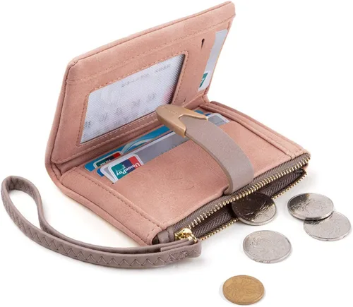 Vista 6 de TOPKULL Carteras para mujer Rfid pequeñas compactas con cremallera y monedero para mujer, S
