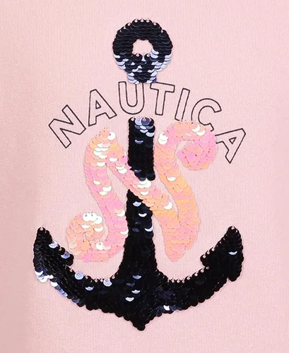 Vista 2 de Nautica Vestido sudadera de forro polar de manga larga para niña
