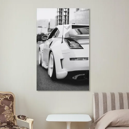 Vista 6 de RIUFIN JDM 350z - Pósteres deportivos para pared en blanco y negro, arte moderno para pared de automóvil, póster genial para habitación de niños