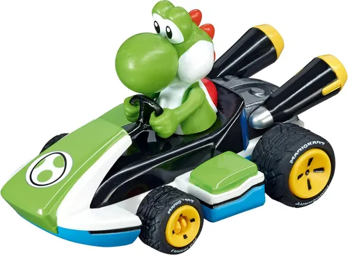 Vista 3 de Carrera 64035 Mario Kart - Yoshi 1:43 Escala Analógica Ranura coche vehículo para GO!!! eléctrico y batería ranura coche Racing Track Compatible