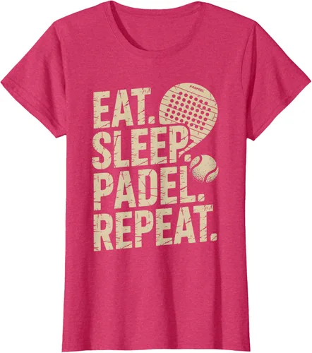 Vista 7 de Camiseta Eat Sleep Padel Repeat Padel Jugador de Tenis