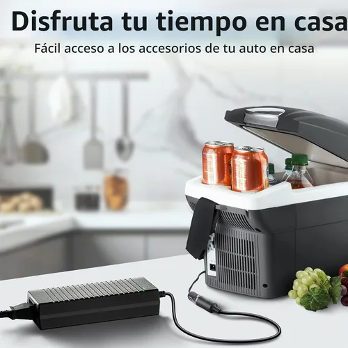 Vista 6 de Convertidor de CA a CC de 180W/15A, convertidor de 110-240V a 12V, adaptador de fuente de energía AC/CC del encendedor de cigarrillos de 7,64 pies