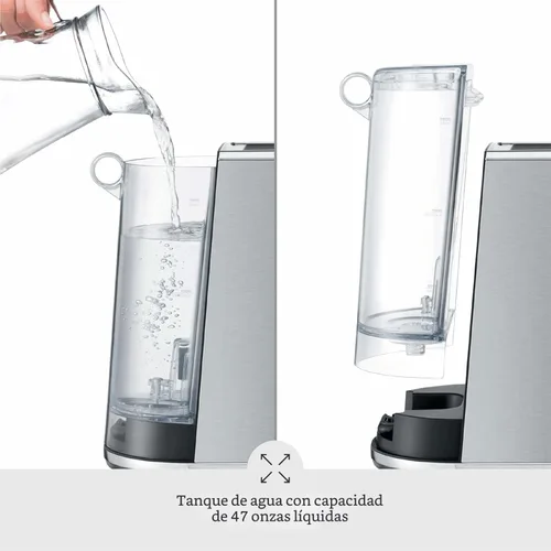 Vista 5 de Breville Bambino BES450BSS, máquina de café expreso de acero inoxidable cepillado