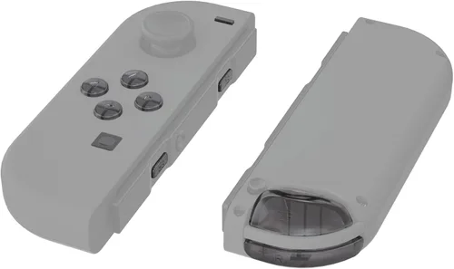 Vista 4 de eXtremeRate Llaves de dirección ABXY de repuesto de color negro transparente SR SL R ZR ZL ZL con botones de gatillo, juego completo de botones