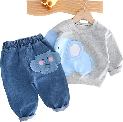 Vista 2 de Nomi&Me Baby Toddler Sweatshirt Sets Fall Spring Outfits Collection