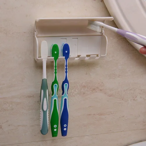 Vista 7 de Eslite Porta cepillo de dientes con tapa (blanco marfil)