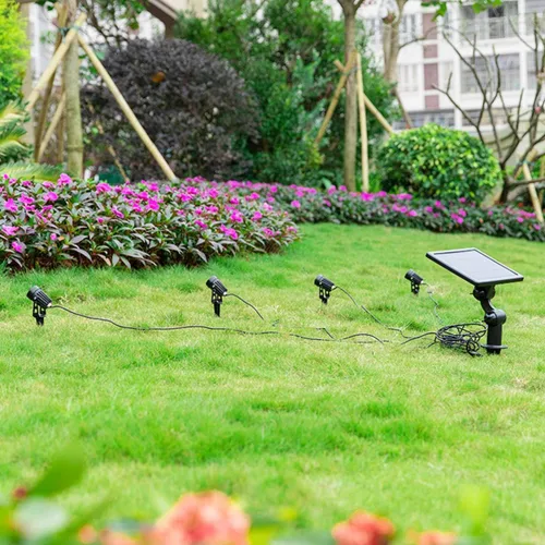 Vista 5 de 4 estacas de repuesto para luz solar de camino, accesorios de luces solares con tornillo M5 para pasarela, patio, jardín y patio