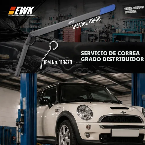 Vista 3 de Herramienta de correa serpentina EWK para BMW y MINI Cooper R52 R53, W11 con motor sobrealimentado