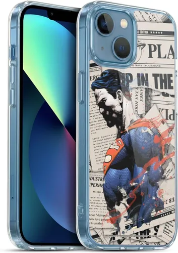 Vista 27 de Head Case Designs Officially Licensed Superman DC Comics Collage 80th Anniversary Gel Case [Military Grade Protection] Compatible with Apple iPhone