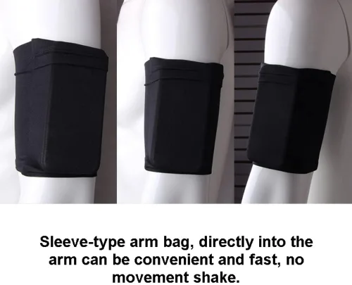 Vista 3 de Brazalete para teléfono celular, para correr, deportivo, soporte para teléfono celular, correa de muñeca, funda para teléfono, bolsillo