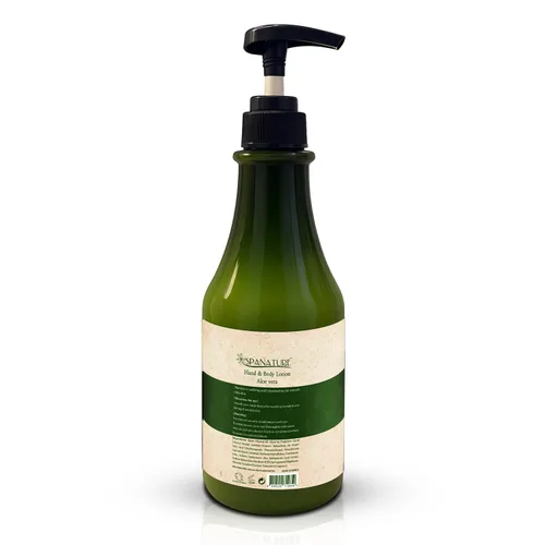 Vista 5 de Spanature Loción corporal de aloe vera premium para mujeres, alivio de quemaduras solares, loción calmante de aloe e hidratante corporal para piel