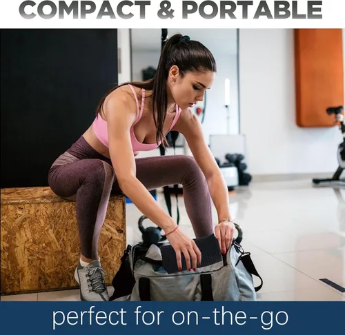 Vista 3 de Toallas de microfibra para gimnasio para hacer ejercicio, toallas de yoga de secado rápido para hombres y mujeres, tenis, 16 pulgadas x 27 pulgadas