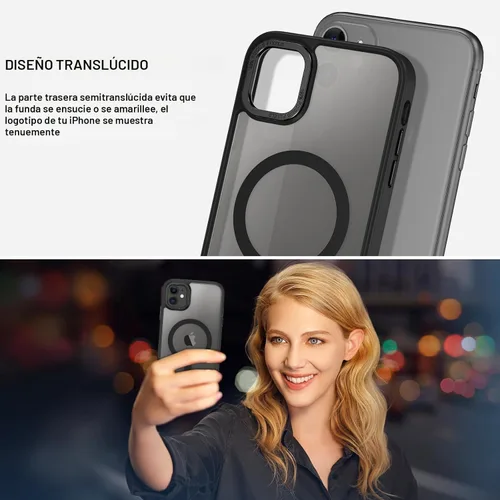 Vista 6 de BENTOBEN Funda para iPhone 11, Funda de teléfono para iPhone 11 Funda Magnética [Compatible con Mag Safe] Translúcida Mate Delgada Resistente a