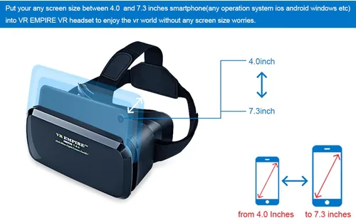 Vista 5 de Auriculares de realidad virtual para teléfono celular, gafas de realidad virtual, gafas de realidad virtual, gafas de realidad virtual, gafas