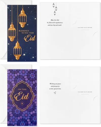 Vista 6 de Hallmark Eid Mubarak - Tarjetas para dinero con sobres, surtido de 36
