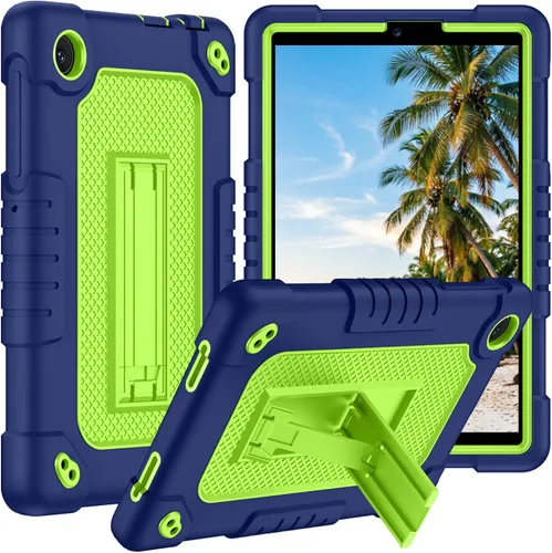 Vista 10 de Funda protectora para tablet TCL Tab 8 Plus, correa para el hombro, silicona suave y parte trasera dura, a prueba de golpes, para TCL Tab 8 Plus/TCL