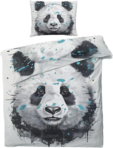 Vista 39 de Funda de edredón de águila calva tamaño individual Juego de ropa de cama de pájaros animales 2 piezas Funda de edredón