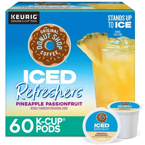 Vista 25 de The Original Donut Shop Iced Refreshers, Berry Chill, Brew Over Ice Cápsulas Keurig K-Cup de una sola porción, 60 unidades (6 paquetes de 10)