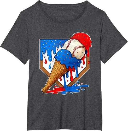 Vista 23 de Camiseta de béisbol desgastada para niños y jóvenes