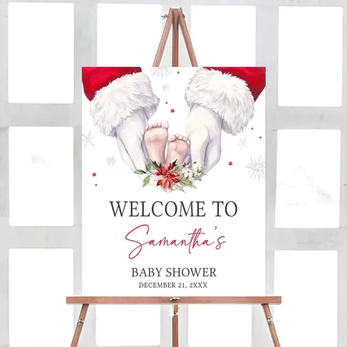 Vista 26 de Letrero de bienvenida personalizado para baby shower, Baby It's Cold Shower #8Tr