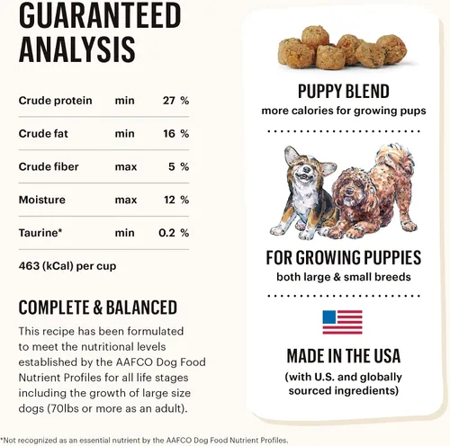 Vista 5 de The Honest Kitchen Whole Food Clusters - Alimento seco para perros sin granos para cachorros, bolsa de 1 libra (paquete de 2)