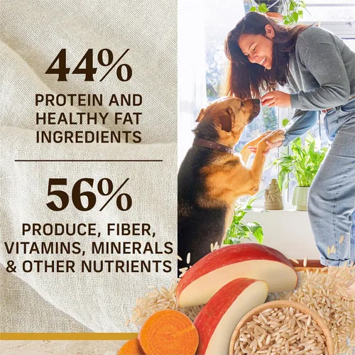 Vista 7 de Merrick Healthy Grains - Alimento seco prémium para perros adultos, croquetas saludables y naturales, receta de peso saludable, bolsa de 4.0 libras