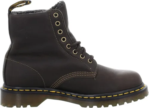 Vista 3 de Dr. Martens Botas de cuero Grizzly con forro de piel sintética unisex para adultos