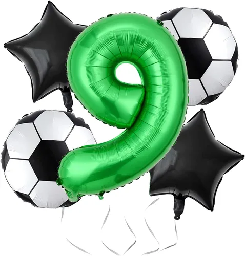 Vista 13 de Globos de fútbol para 2º cumpleaños, suministros para fiesta de cumpleaños de fútbol, Copa del Mundo, Deportes de fútbol, decoraciones de fiesta