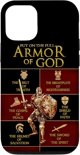 Vista 28 de Warrior of God Put On The Full Armor of God Funda para iPhone 17