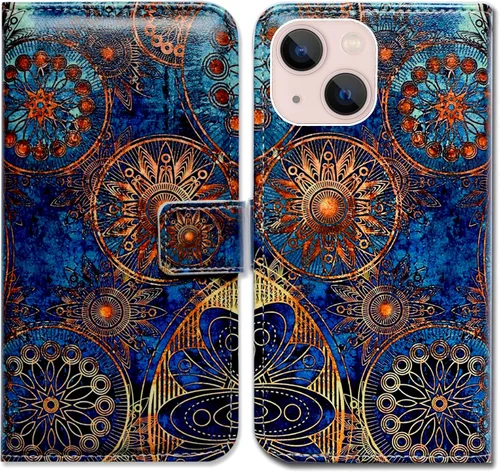 Vista 19 de Bcov Funda para iPhone 14 Plus, diseño de pájaro negro y verde con tapa para teléfono, con ranura para tarjetas, soporte para iPhone 14 Plus