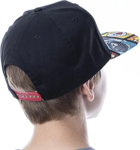 Vista 3 de Nintendo Super Mario and Luigi Character Youth Flat Bill Gorra ajustable Snapback