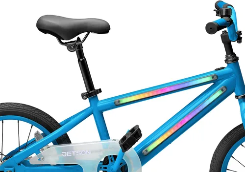 Vista 7 de Jetson Light Rider M - Bicicleta unisex con ruedas de 16 pulgadas para niños, incluye marco iluminado y ruedas de entrenamiento, 3 modos de luz