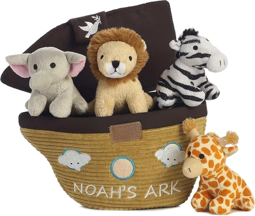Vista 3 de Aurora World - Portador de felpa para bebes, Conjunto de juegos de Noah's Ark